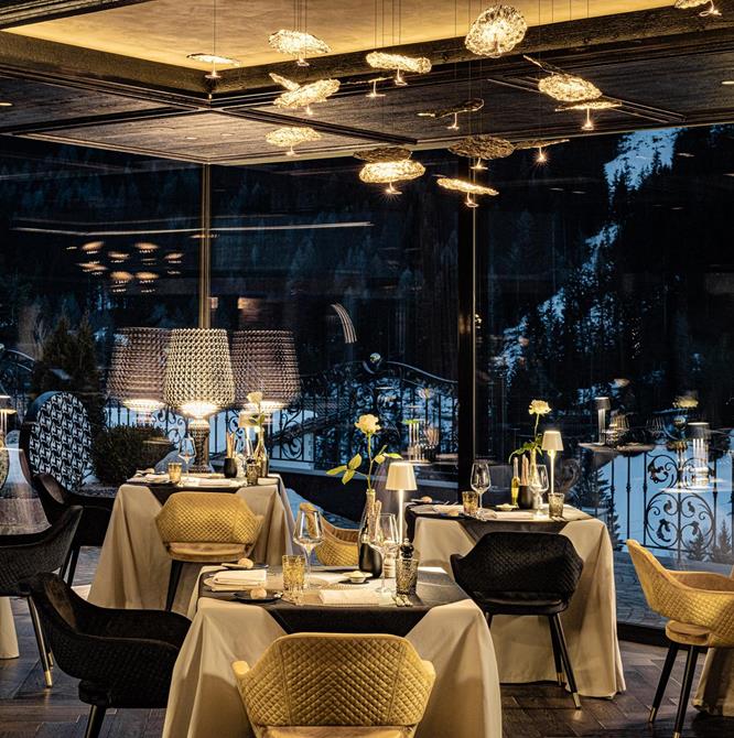 One of our dining rooms with a view