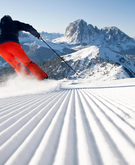 skiing in Val Gardena