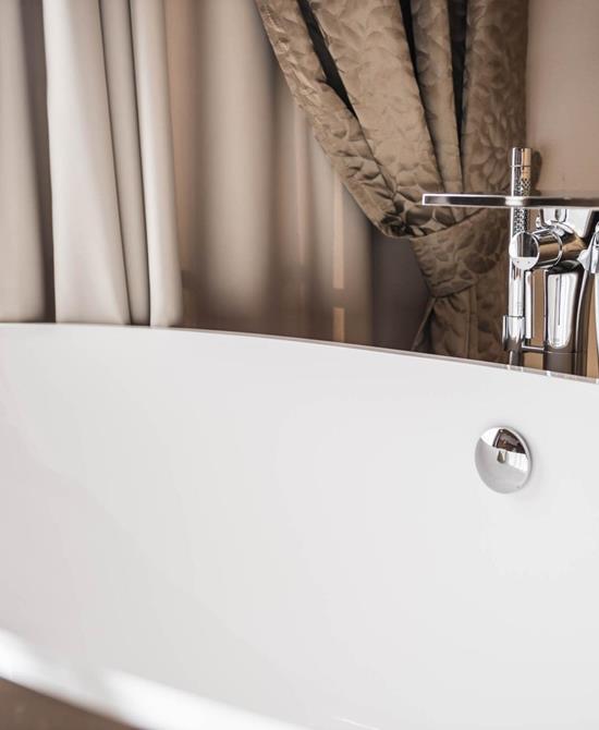 Die freistehende Badewanne